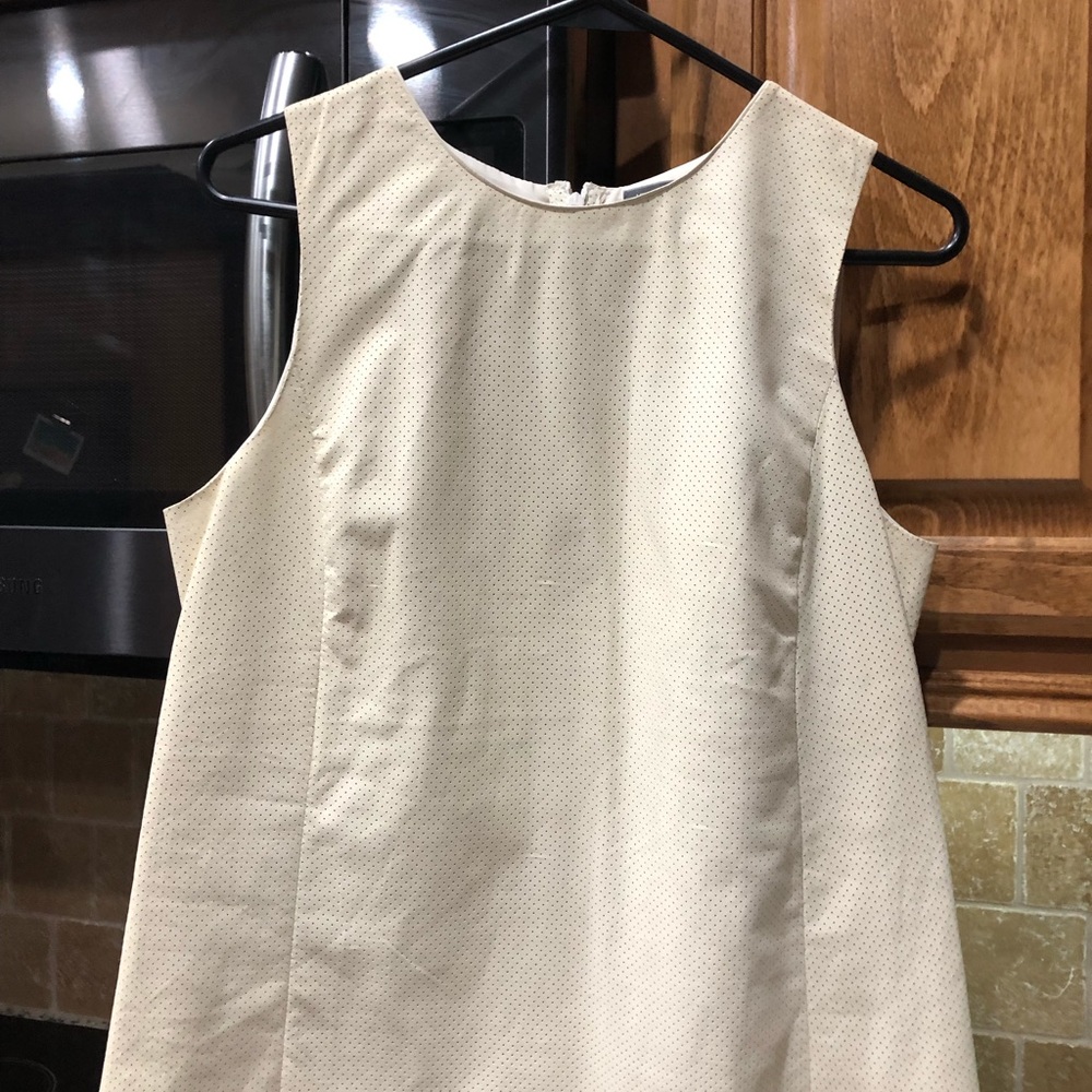 Vince sleeveless leather top